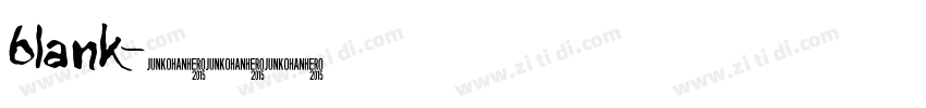 blank字体转换