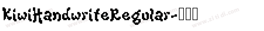 KiwiHandwriteRegular字体转换