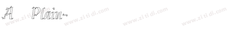 A鹅肉Plain字体转换