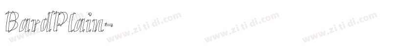 BardPlain字体转换