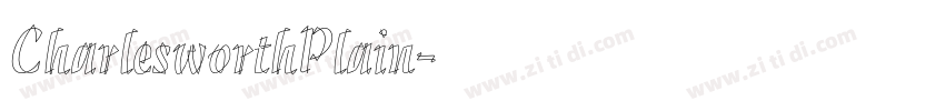 CharlesworthPlain字体转换