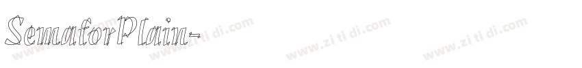 SemaforPlain字体转换