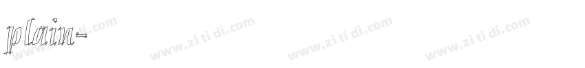 plain字体转换