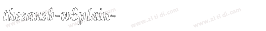 thesansb-w5plain字体转换