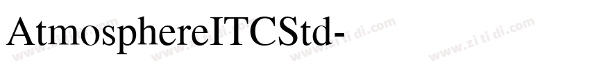 AtmosphereITCStd字体转换
