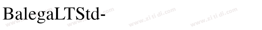 BalegaLTStd字体转换