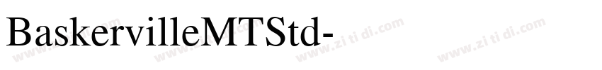 BaskervilleMTStd字体转换