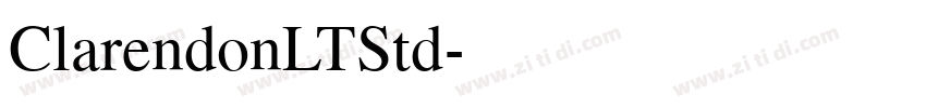 ClarendonLTStd字体转换