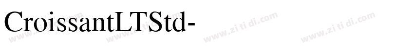 CroissantLTStd字体转换