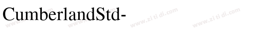 CumberlandStd字体转换