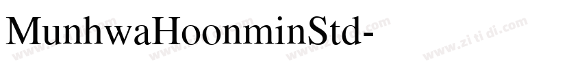 MunhwaHoonminStd字体转换