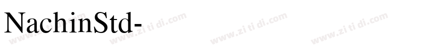 NachinStd字体转换