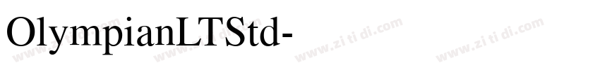 OlympianLTStd字体转换