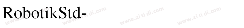 RobotikStd字体转换