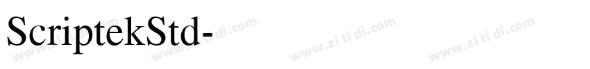 ScriptekStd字体转换