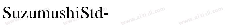 SuzumushiStd字体转换
