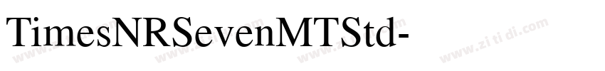 TimesNRSevenMTStd字体转换