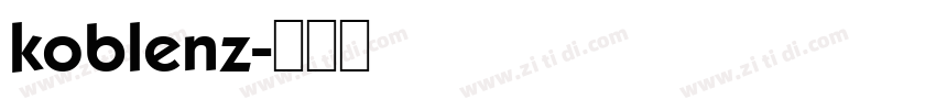 koblenz字体转换