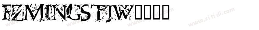 FZMingSTJW字体转换