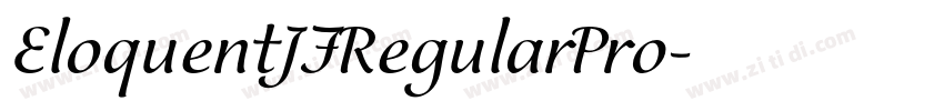 EloquentJFRegularPro字体转换
