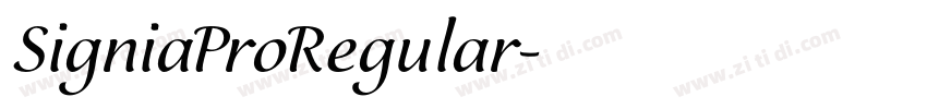 SigniaProRegular字体转换