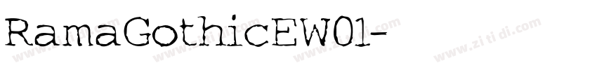 RamaGothicEW01字体转换