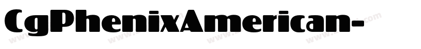 CgPhenixAmerican字体转换
