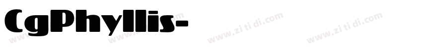 CgPhyllis字体转换