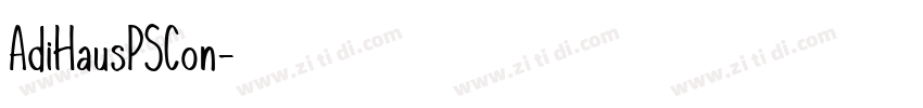 AdiHausPSCon字体转换