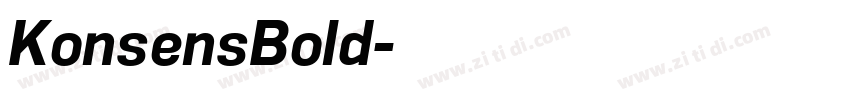 KonsensBold字体转换