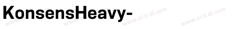 KonsensHeavy字体转换