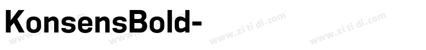 KonsensBold字体转换