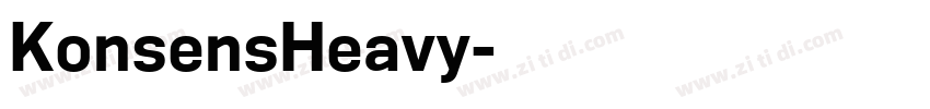 KonsensHeavy字体转换
