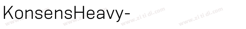 KonsensHeavy字体转换