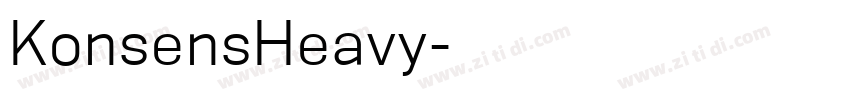 KonsensHeavy字体转换