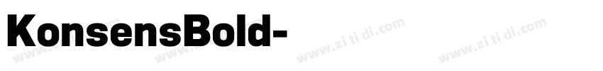 KonsensBold字体转换