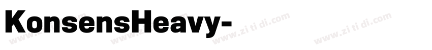KonsensHeavy字体转换