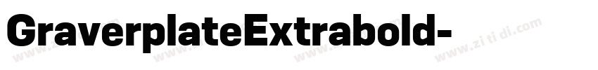 GraverplateExtrabold字体转换