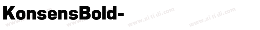 KonsensBold字体转换