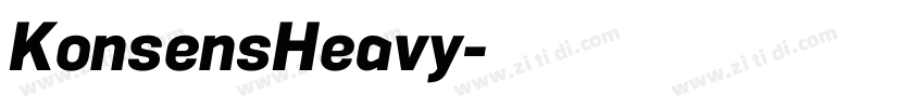 KonsensHeavy字体转换