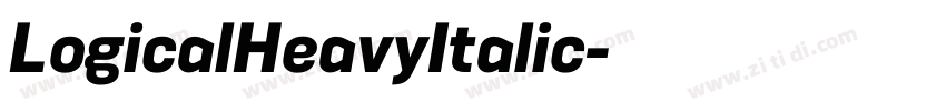 LogicalHeavyItalic字体转换