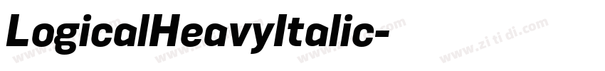 LogicalHeavyItalic字体转换