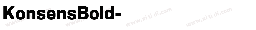 KonsensBold字体转换