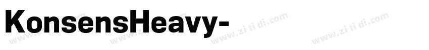 KonsensHeavy字体转换