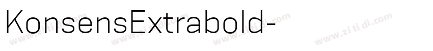 KonsensExtrabold字体转换