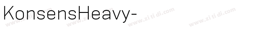 KonsensHeavy字体转换