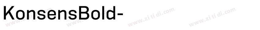 KonsensBold字体转换