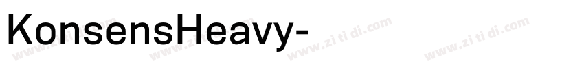 KonsensHeavy字体转换