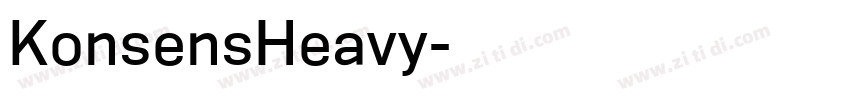 KonsensHeavy字体转换