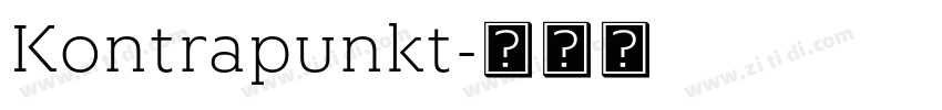 Kontrapunkt字体转换